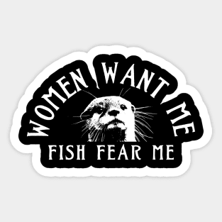 Otter funny saying Sticker